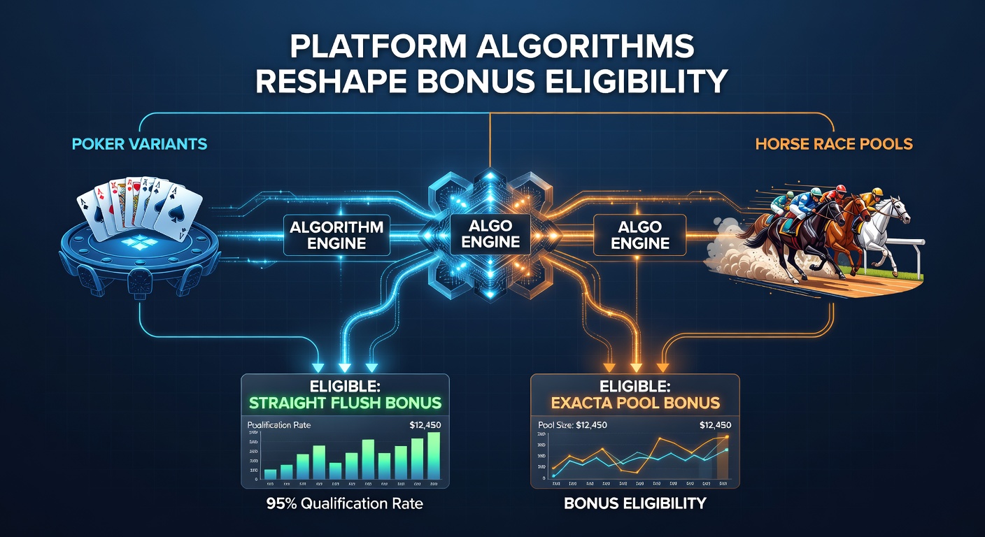 Data visualization of bonus eligibility changes across poker and horse racing platforms
