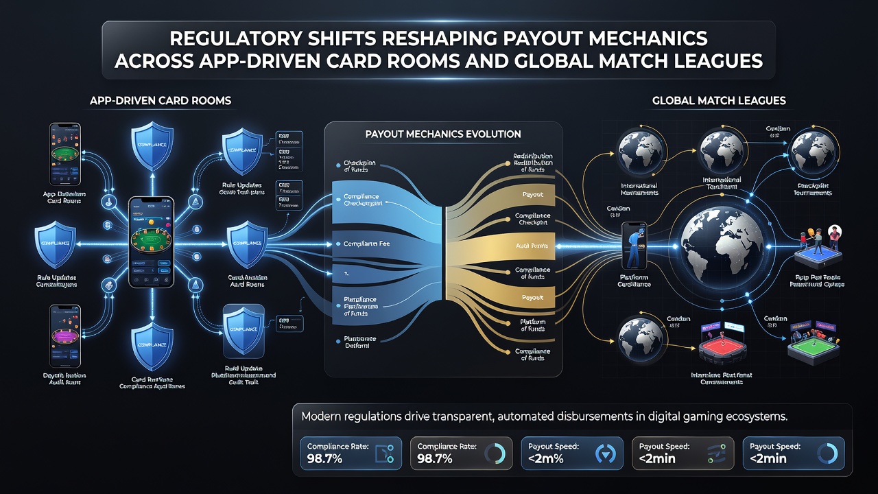 Global match league dashboard displaying updated payout compliance metrics